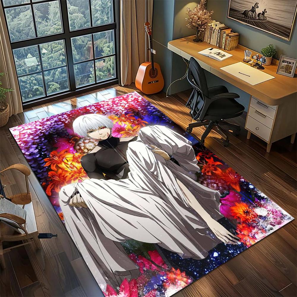 Tokyo Ghoul Non Slip Washable Floor Mat Printed Rug Carpet Large Area Rugs for Home Decoration -xia98 60x90cm