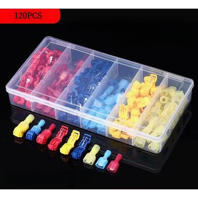 120PCS Main Line Branch Wiring Clip T-type Free Wire Clip Combination Set Quick Terminal Block