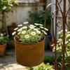 Elegant Distressed Hanging Flower Pot Planter Basket For Any Space Indoor Patios Porch Balcony Window Outdoor Gardening