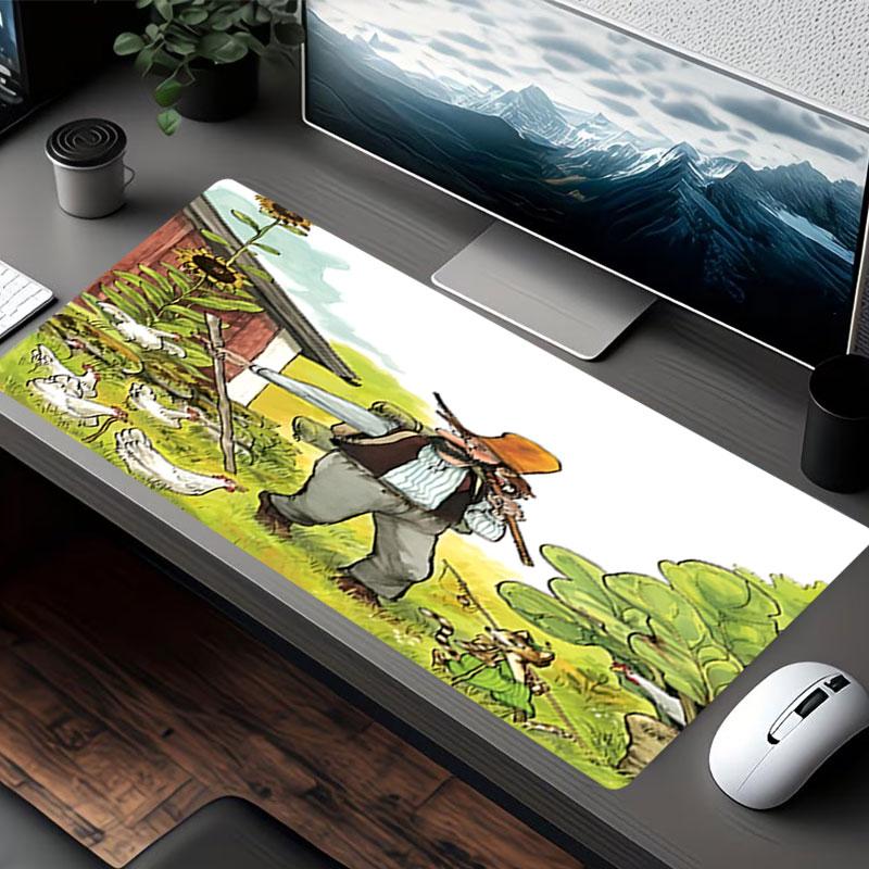 Pettersson und Findus Print Mouse Pad, for Keyboard Pad Laptop PC Mat for Office Home Use, Desk Decor, Perfect Birthday Gift for Gamers