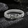 Fashion Vintage Viking Wolf Head Bracelet 316L Stainless Steel Cool Biker Animal Bracelets Party Charm Amulet Jewelry