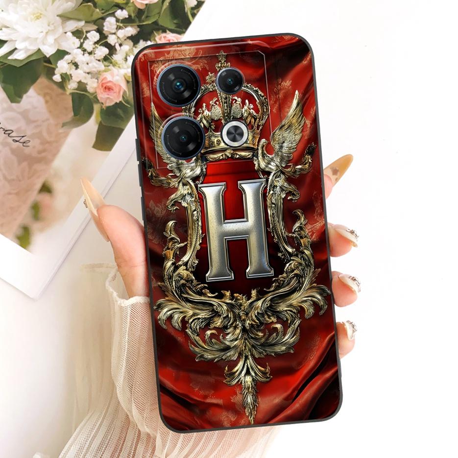For Infinix GT 10 Pro 5G Case X6739 Cool Crown Letters Cover Soft Silicone Phone Case For Infinix GT 10 Pro GT10Pro Fundas Coque