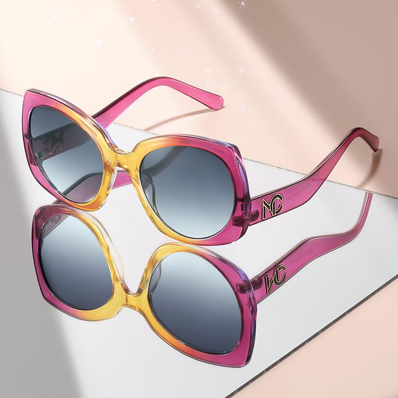 Butterfly-shaped personalized sunglasses, a decorative item for party hip-hop travel photography