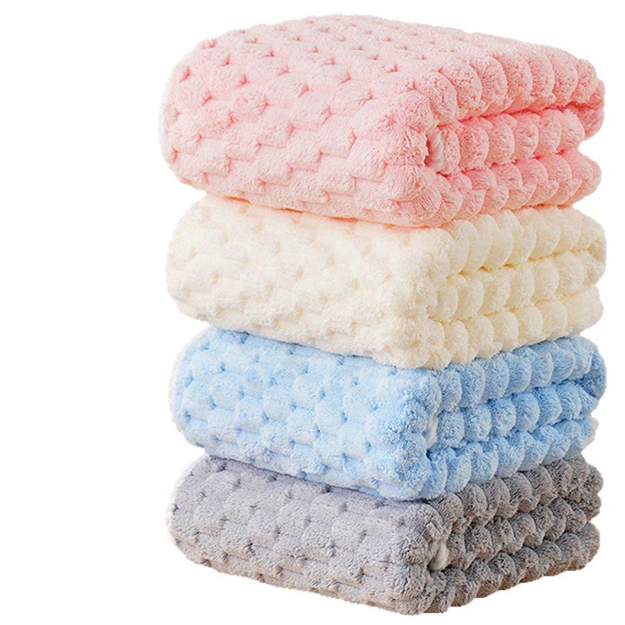 Large 90x180 Coral Fleece Soft Thickened Bath & Beach Towel