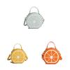 Cute Fruit Lemon Round Shoulder Bag With Color Block Design For Casual Outings