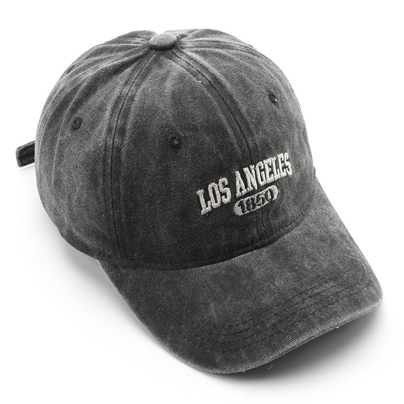 Stylish Leisure Baseball Cap for Women Men Cotton Soft Top Hats Unisex Los Angeles Embroidery Snapback Hat Hiking Sunscreen Caps