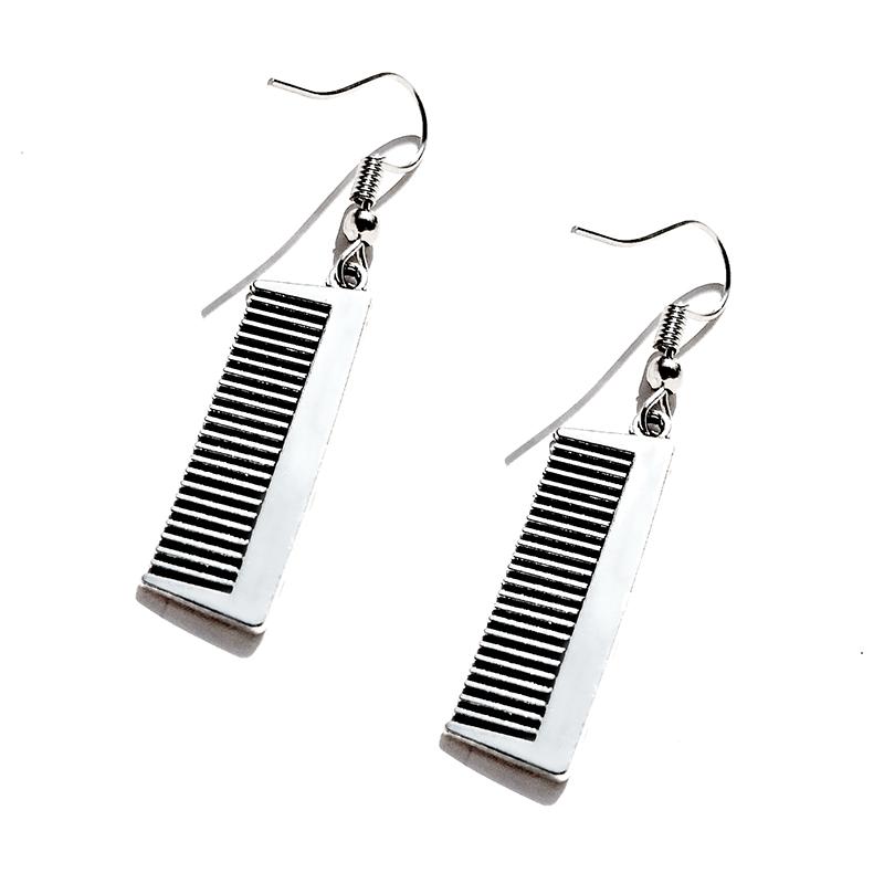 Earrings For Women Fashion Punk Handcuffs Blade Gun Drop Earrings Simple Cool Cute Jewelry Custom Handmade Girls Gift Banknote