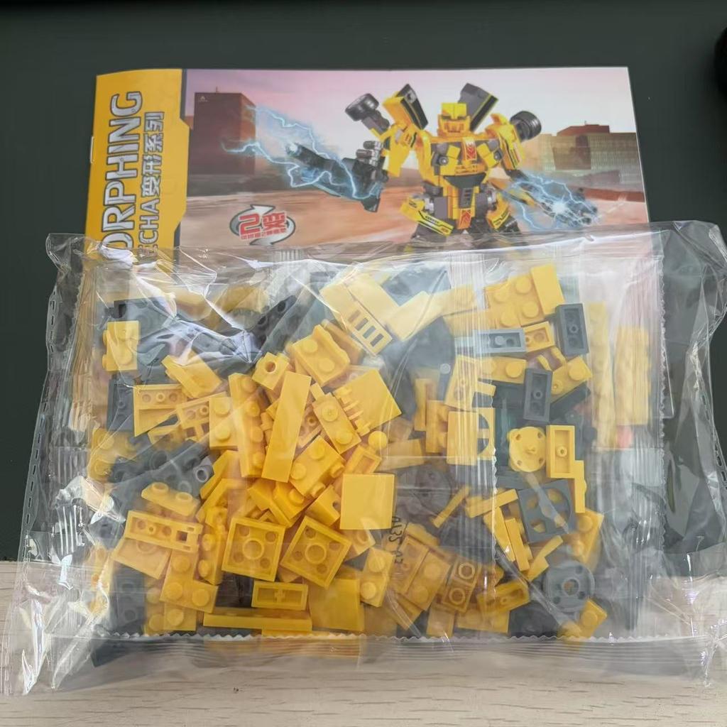 Transformation Robot Assembled Models Toys Buidling Blocks Racing Vehicle Mecha Warrior Boys Toy Christmas Gifts