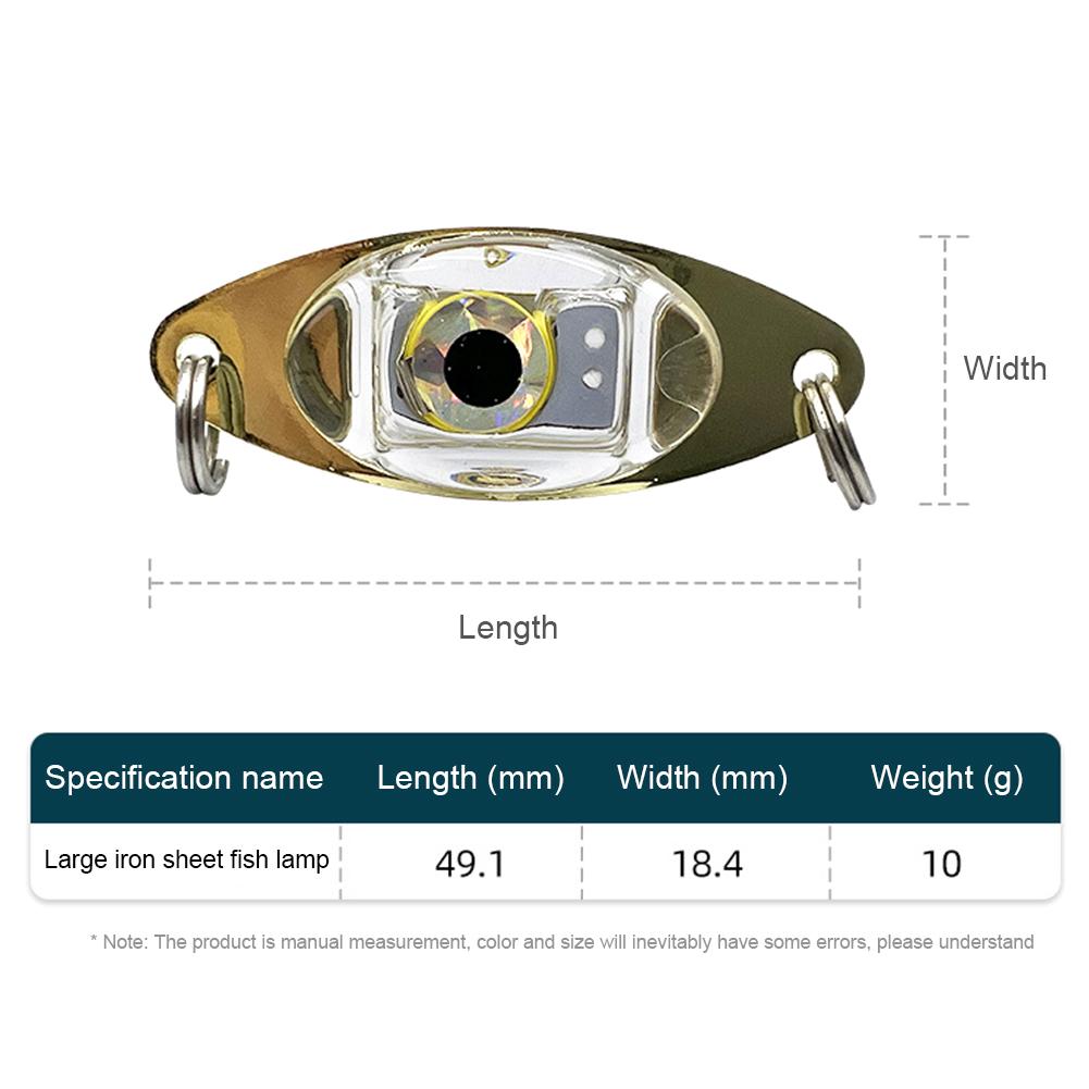 LED Fishing Lure Light Fishing Bait Lamp Battery Operated Fish Attracting Light Underwater Flashing Light Fishing Accessories