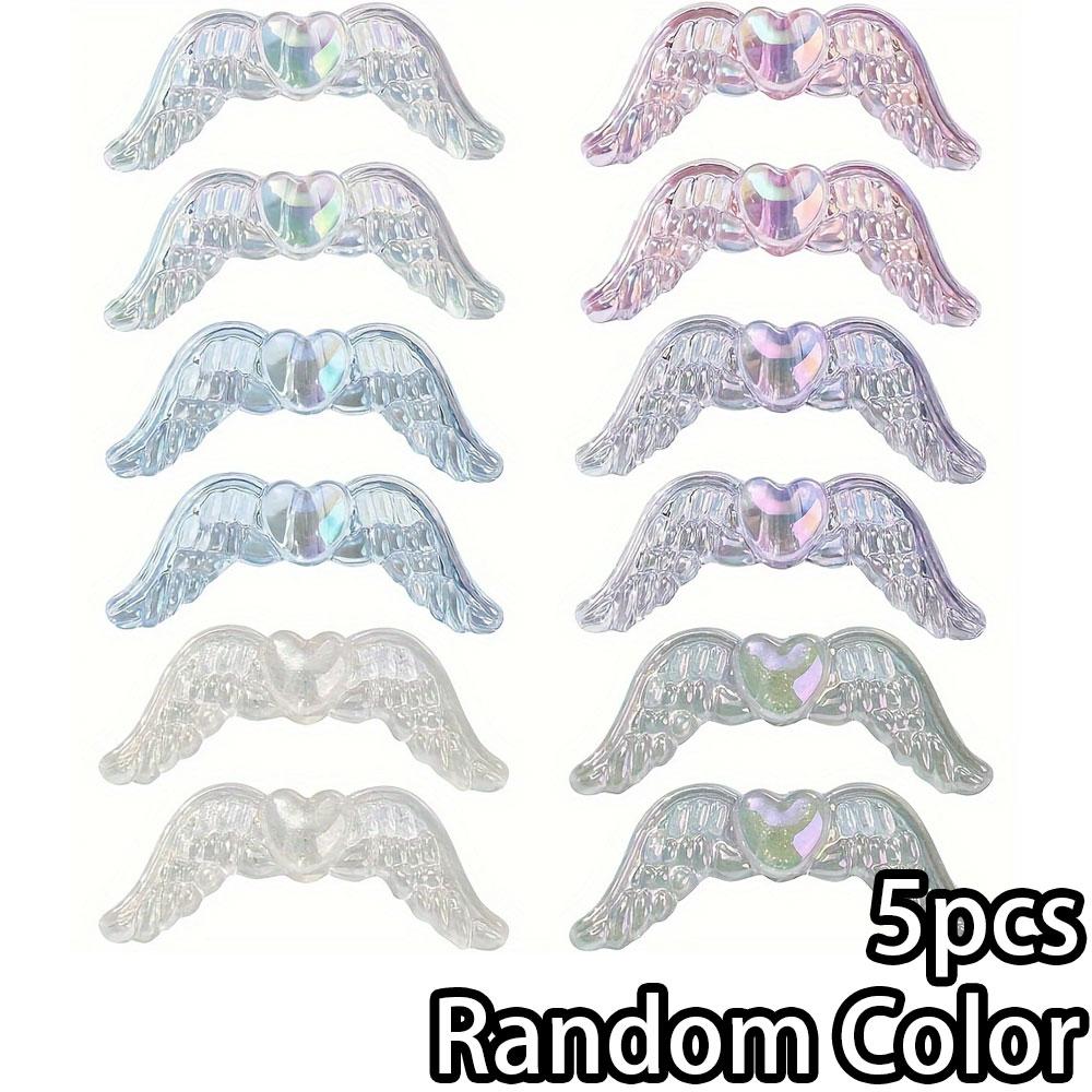 

5/10/20 шт. случайного смешивания цветов прозрачные бусины в форме сердца с вертикальными отверстиями и бантом из акрила, ожерелье, браслет на лодыжку, ювелирные изделия, изготовление бусин своими руками Random Color 5pcs