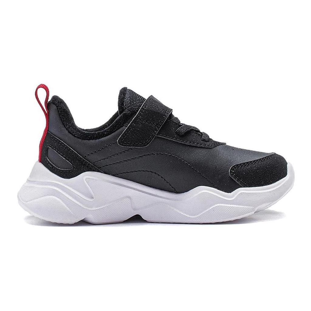 Li Ning Kids Sports Comfortable Non-Slip Wear-Resistant Low-Top Casual Shoes Kids Casual Shoes Black White YKNT152-15