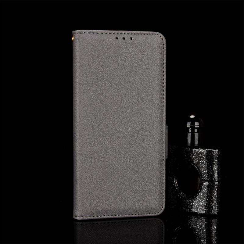TCL 40R Lychee Pattern Leather Flip Wallet Case with Stand & Card Holder