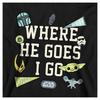 Star Wars The Mandalorian Childrens/Kids Where He Goes Badges Grogu Heather Hoodie