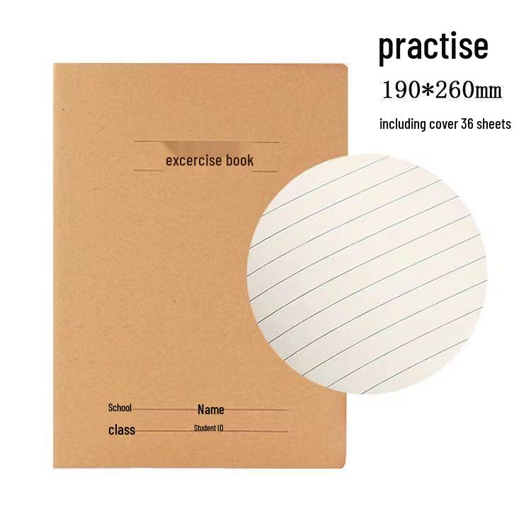 

Блокнот из крафт-бумаги B516K - Очень толстый студенческий выпуск для последипломных экзаменов, Бесплатная доставка.