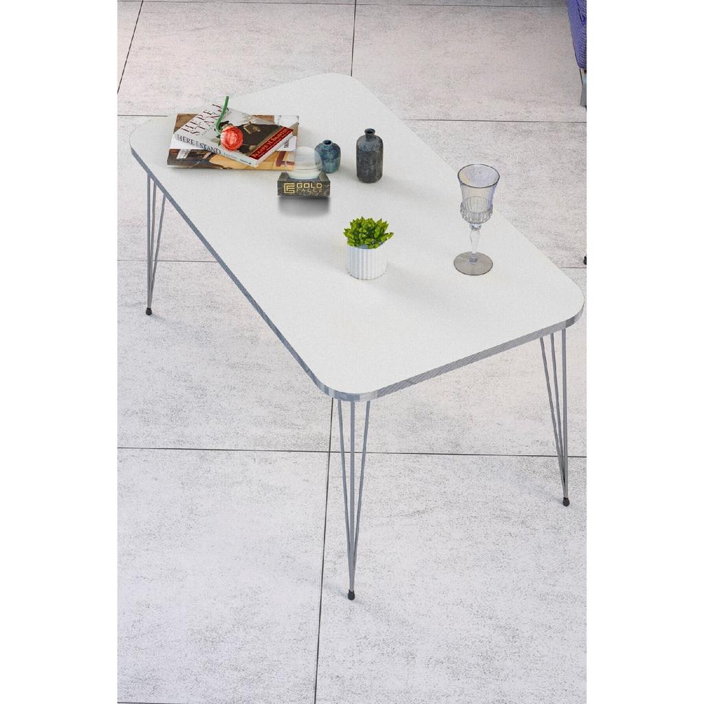 Coffee Table Square Silver Bendir Wire