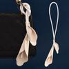 Bag Pendant Imitation Leather Simulated Flower Design Adjustable Lanyard Crossbody Tote Bag Hanging Charm Car Interior Accessory