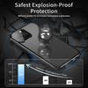 360° Volledige Bescherming Metalen Magnetisch Dubbelzijdig Glas Kliksluiting Privacy Hoesje Voor iPhone 17 16 15 14 13 12 Pro Max Plus 17E 16E