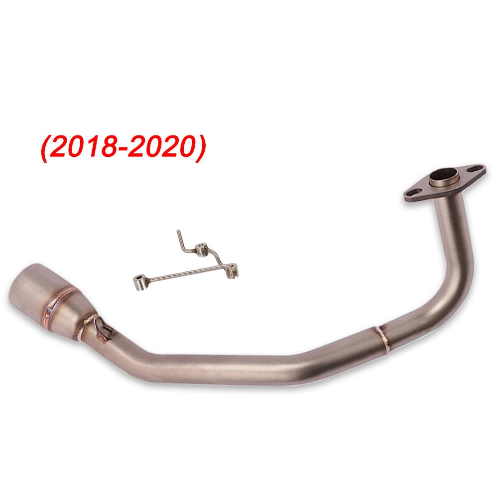 51mm Motorcycle Stainless Steel Exhaust Full System Middle Front Link Pipe Slip On For Honda PCX125 PCX150 PCX 125 2010 - 2020
