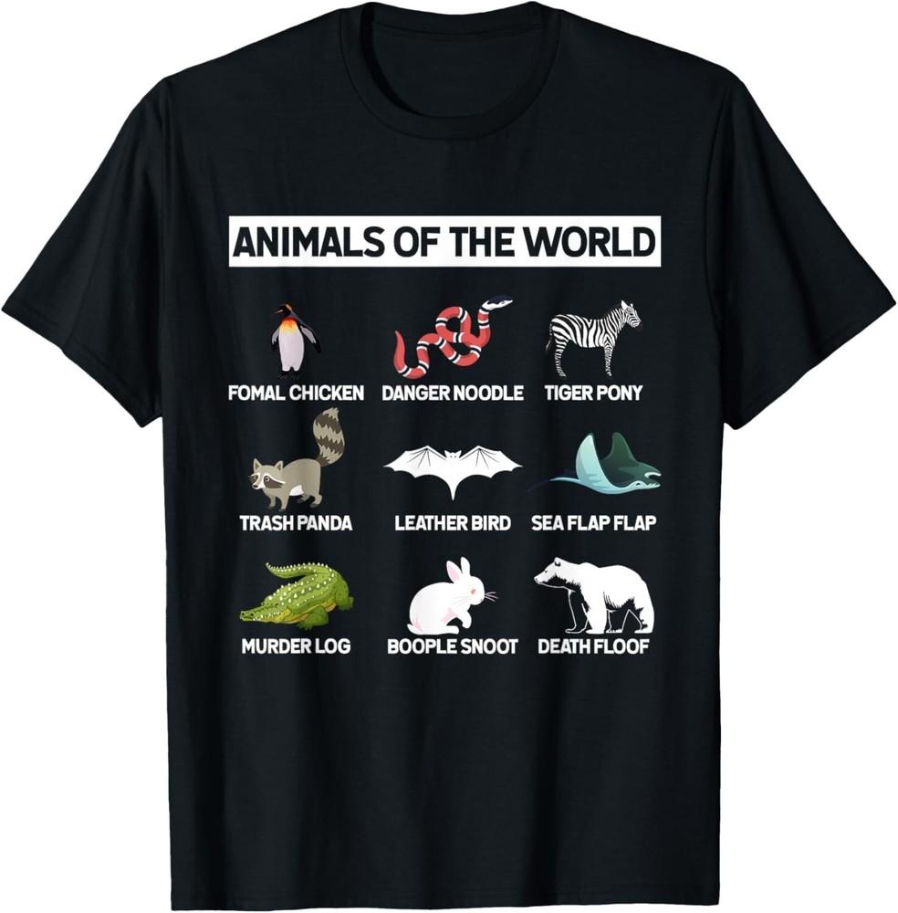 

Animals Of The World Gifts For Animal Wild Lovers Gifts Gift Unisex T-Shirt XL