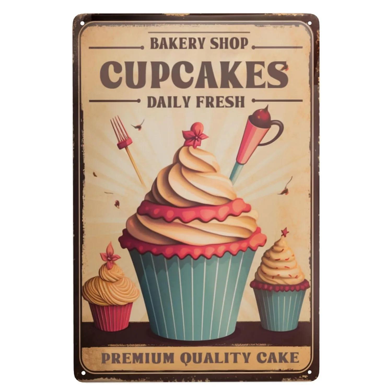 

Цукерки Печиво Металева жерстяна табличка Декорація стін Плакат Вінтажне мистецтво Плакат Залізний живопис для людини Печера Домашнє кафе Сад Клубний бар 20X30CM