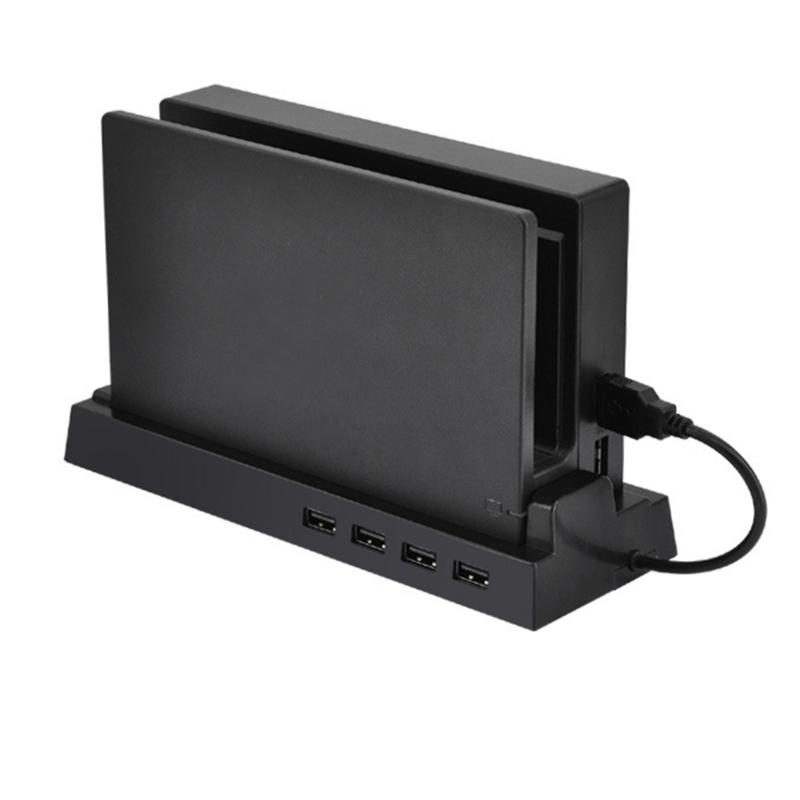 USB2.0 Hub Base 4 Output Ports Multi-Port Expansion Base Data Transmission Base for Switch