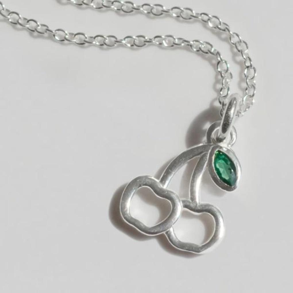 Women's Daily Accessory Sari Cherry Pendant Necklace