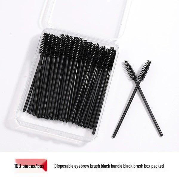 Curved Disposable Eyelash & Eyebrow Brush Comb - Precision Lash Makeup Tool