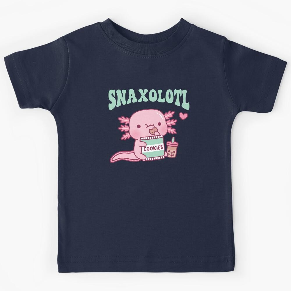 Funny Snaxolotl Snack A Lotl Like The Axolotl Kids T-Shirt 170