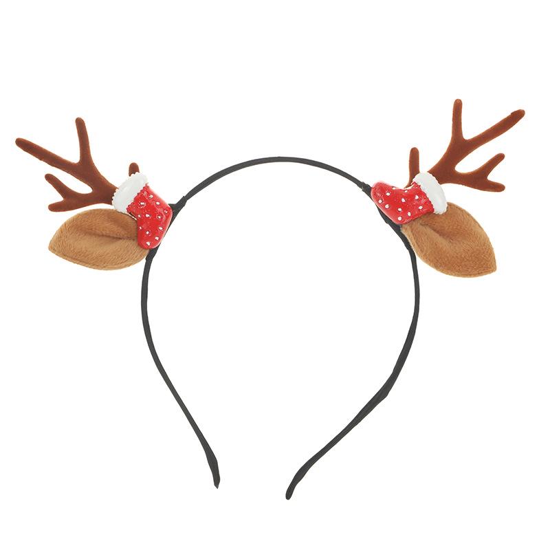 Red Christmas Antler Fairy Headband – Festive Holiday Decoration and Gift