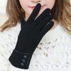 Fleece Lined Winter Warm Gloves Cold Proof Full Finger Gloves Thermal Gloves  Autumn Winter