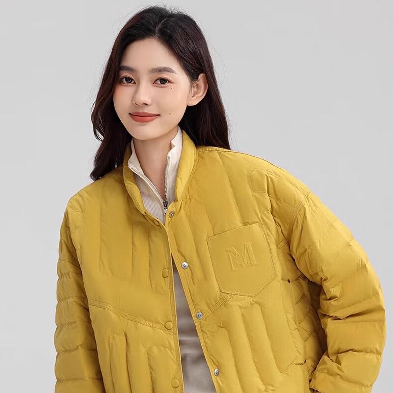 YAYA Women's Short Stand Collar Down Jacket