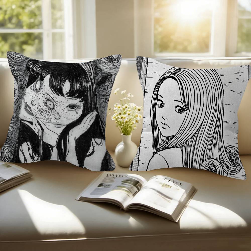 Japan Anime JJunji Horror Ito Pillowcases Home Bedding Decorative Pillow Cover Wedding Super Soft Pillow Case
