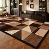 Retro Style Rugs for Bedroom Large Area Living Room Decoration Brown Carpet Home Anti-slip Floor Mat Washable Cloakroom Soft Rug