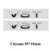 3d ABS Auto Buchstaben V10 V8T V6T Logo Auto Kotflügel Seite Emblem Abzeichen Aufkleber