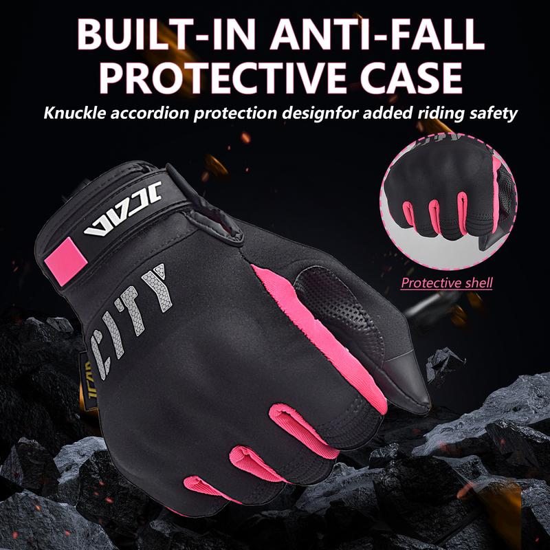 Motorcycle Gloves Women Touchscreen Motocross Gloves Hard Shell Protective Anti-fall Motorbike Gloves Waterproof for ATV BMX MTB
