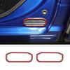 For 10-17 Dodge RAM 1500 Red Carbon Fiber Rear Car Door Side Air Vent Cover Trim