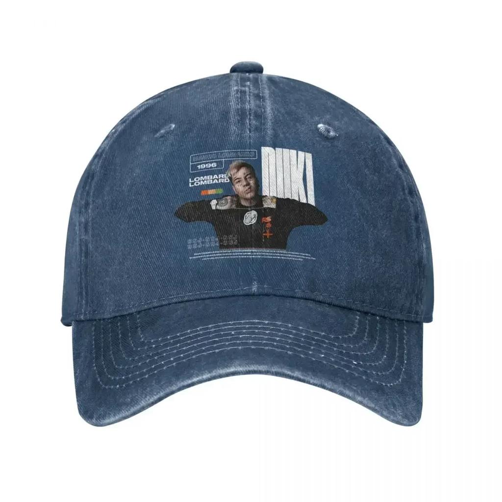 Cool Duki Singer Rapper Baseball Cap Vintage Distressed Denim Pop Rap Sun Cap Unisex Style Outdoor Running Golf Adjustable