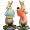 Resin Resin Rabbit Decoration Hand-Painted Easter Bunny Ornament  Party Decoration