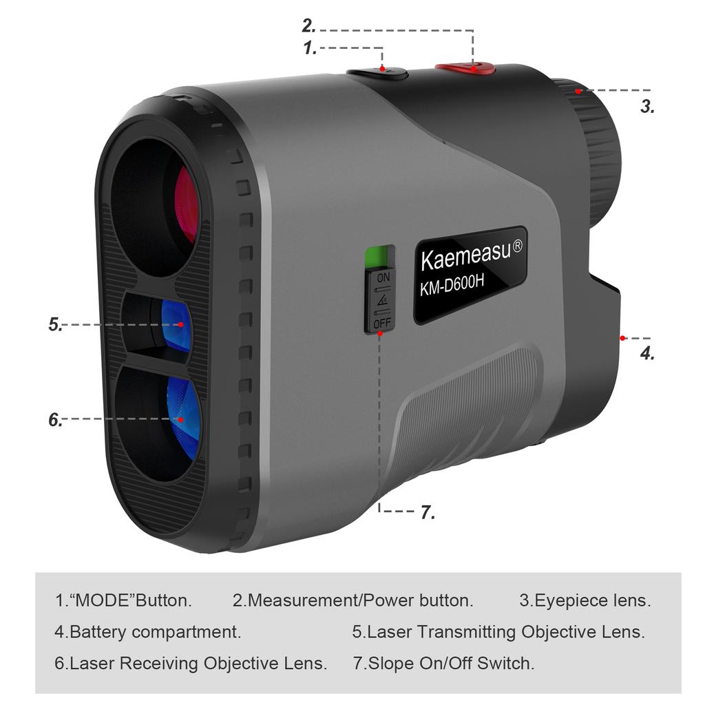 450/600/800/1000m Golf Rangefinder Laser Distance Meter Sport Laser MeasureLaser Rangefinder for Hunting Construction Monocular