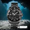SKMEI 1649 Chrono Alarm Male Clock Reloj Hombre Dual Movement Sport Mens Watches Rotatable Ring Quartz Digital Men Wristwatches