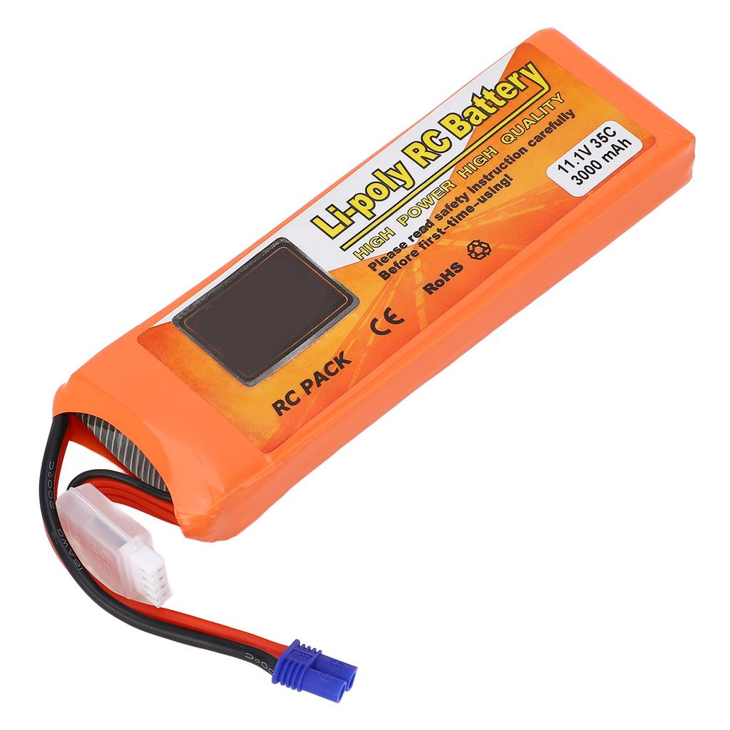 11.1V Drone Lithium Battery 3000mAh Multiple Guard Portable Replacement Battery with EC2 Connector F