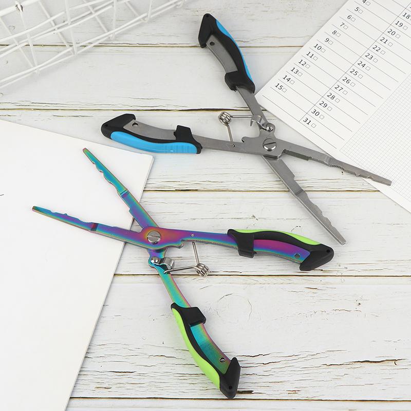 Multi-Functional Fish Pliers Ergonomics Anti-Slip Cut Fishing Line Fishing Tied Hooks Pliers Outdoor Tools Line Cutter