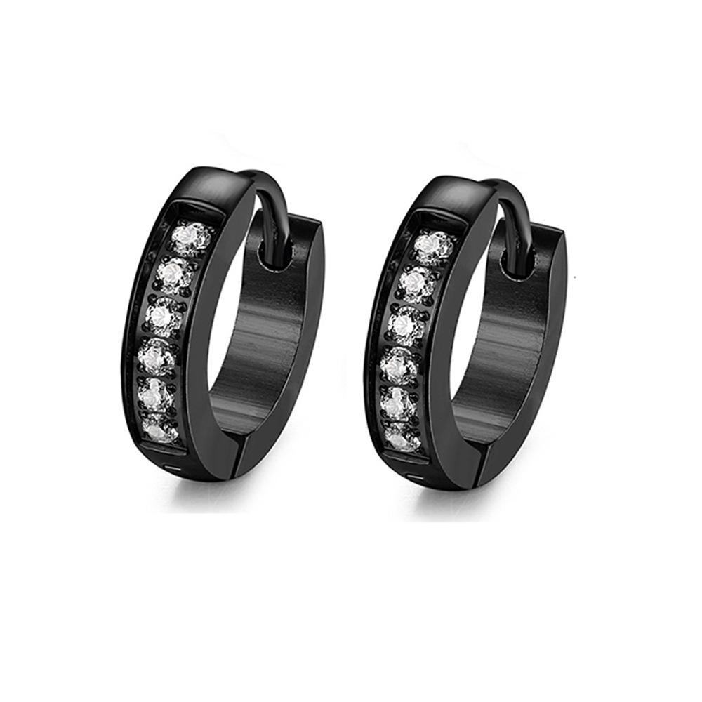 Fashion Titanium Steel Hoop & Stud Earrings - Trendy, Hypoallergenic, Unisex Ear Clips