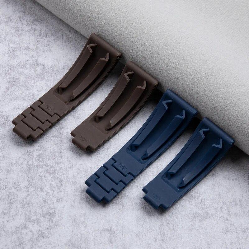 20mm nastavitelný pásek na hodinky pro pásek Rolex pro DAYTONA SUBMARINER GMT Yacht-Master OYSTERFLEX gumový pásek na hodinky Glidelock