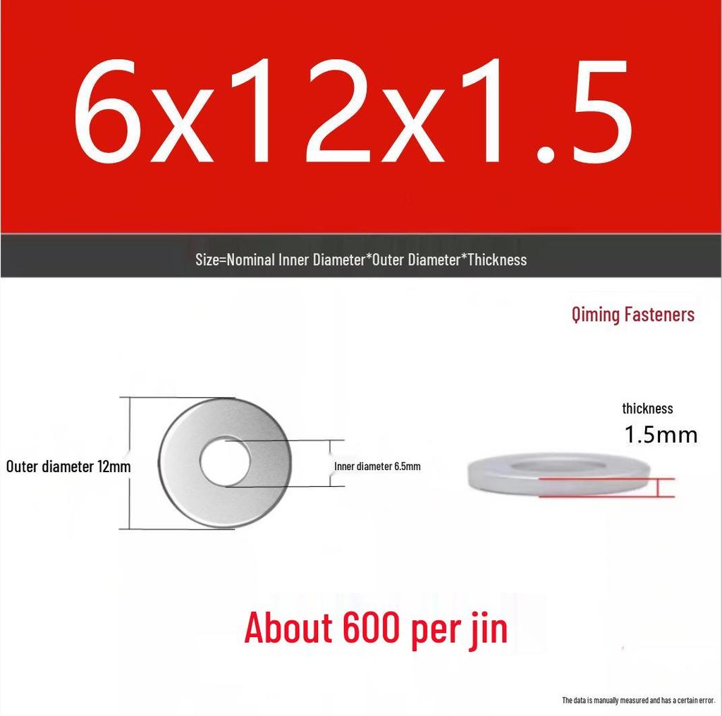 4.8 Grade Galvanized Iron Flat Washer M3-M40 Oversized Metal Screw Gasket Washer