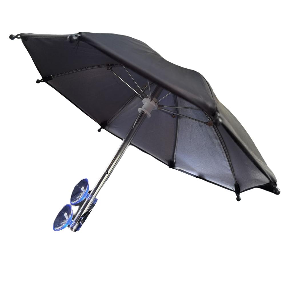 Umbrelă de telefon pentru suport cu ventuză de soare Suport creativ pentru exterior pentru telefon mobil Umbrelă de soare Suport mic de desene animate Suport pentru telefon auto