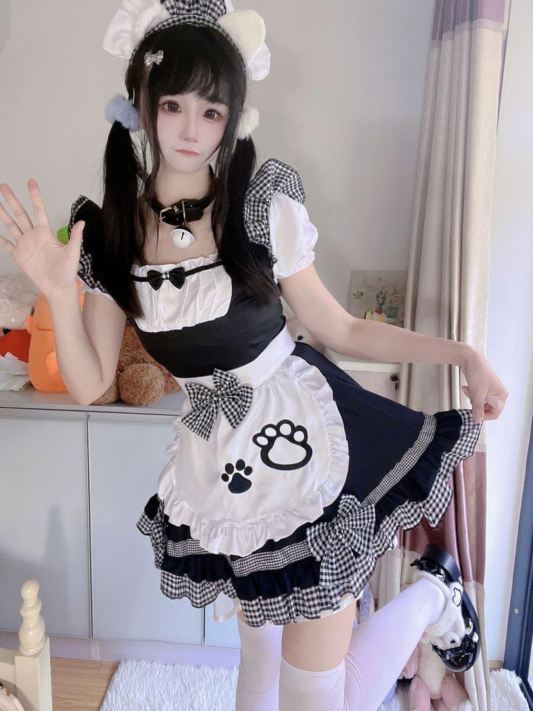 Japanese Maid Outfit Sweet Kitten Wild Maid Cosplay Cute Soft Girl Two-dimensional Jumpsuit