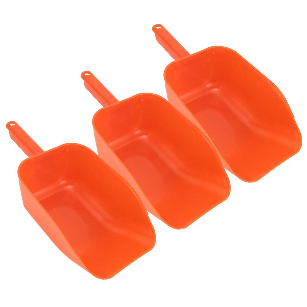 3pcs Plastic Feed Shovel Handheld Feeding Scoop Feed Ladle Portable Feeding Tool for Livestock