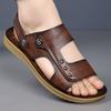 Sandals men's 2025 new summer wear cool slippers men's soft-soled dad shoes driving beach shoes
