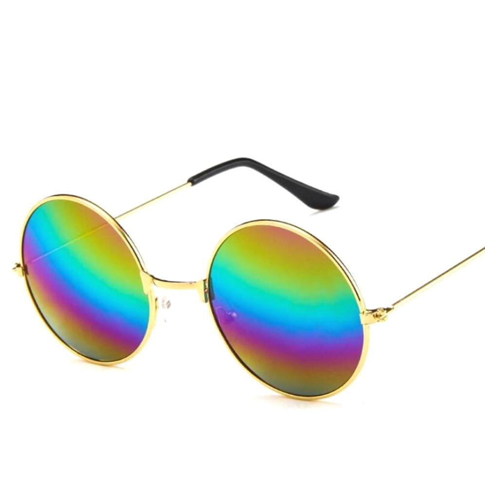 circle reflective sunglasses